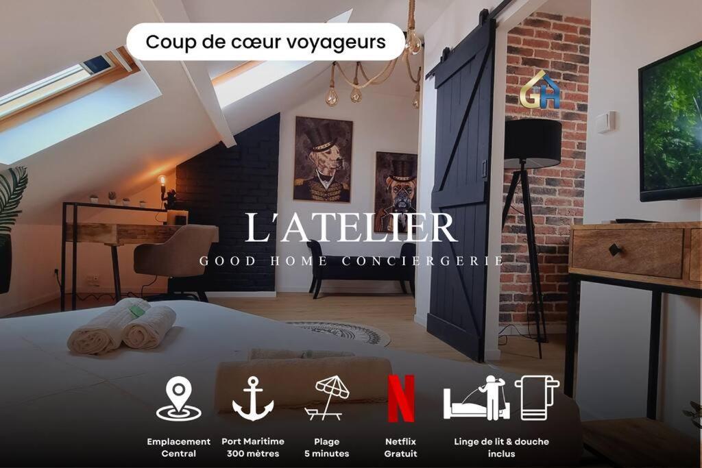 敦刻尔克L'Atelier - Au Pied Des Quais公寓 外观 照片